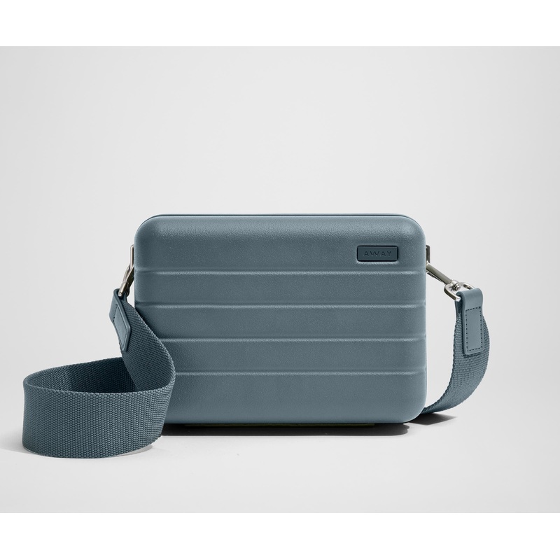 The Mini Crossbody in Coast Blue Jet Black