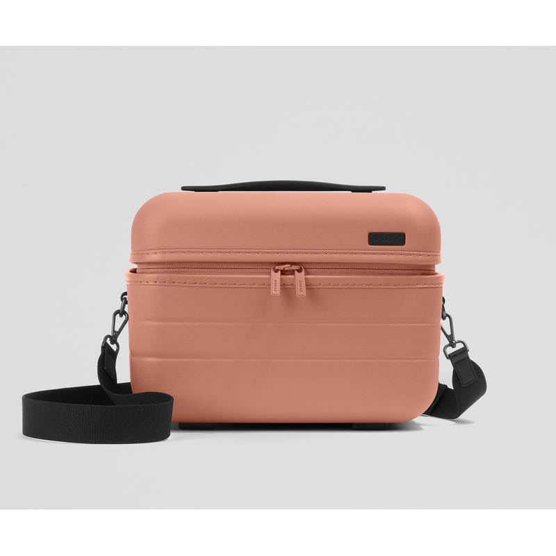 The Train Case in Clay Pink Jet Black