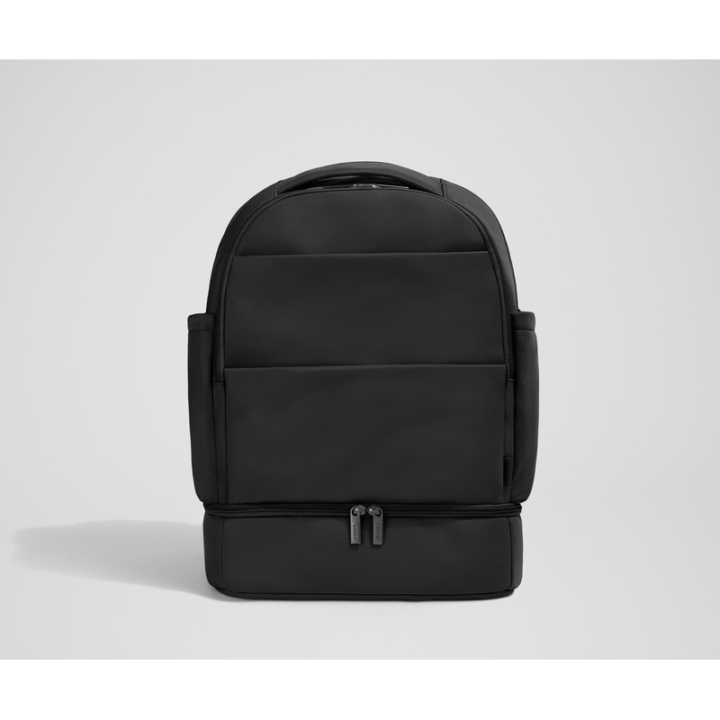 The Double Diaper Backpack Jet Black