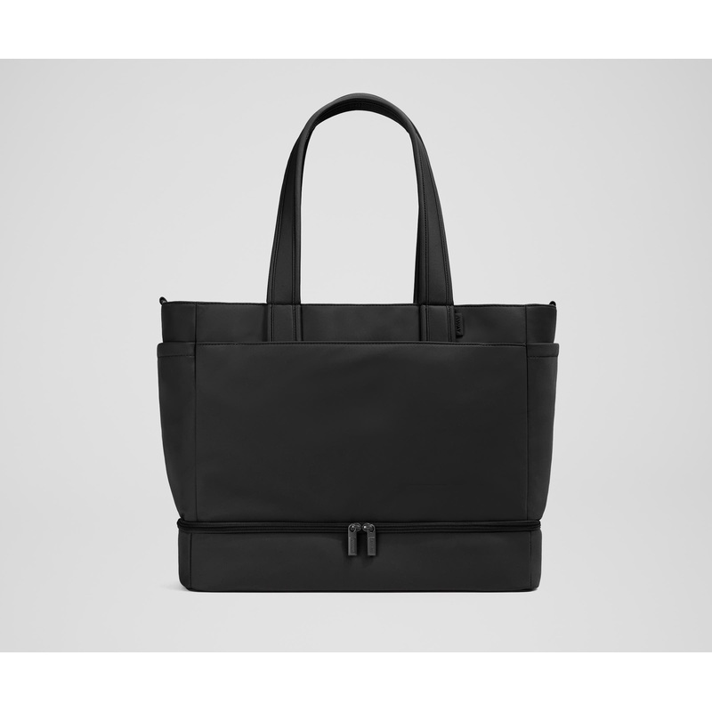 The Double Diaper Tote Jet Black