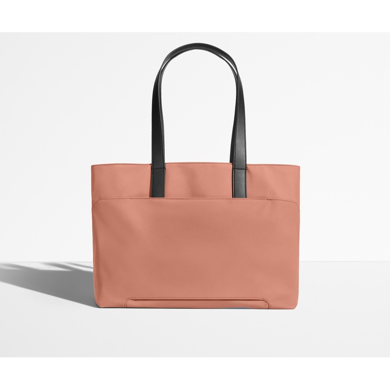 The Everywhere Tote in Clay Pink Jet Black