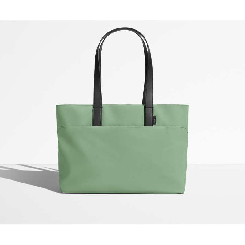 The Everywhere Tote in Sea Green Jet Black