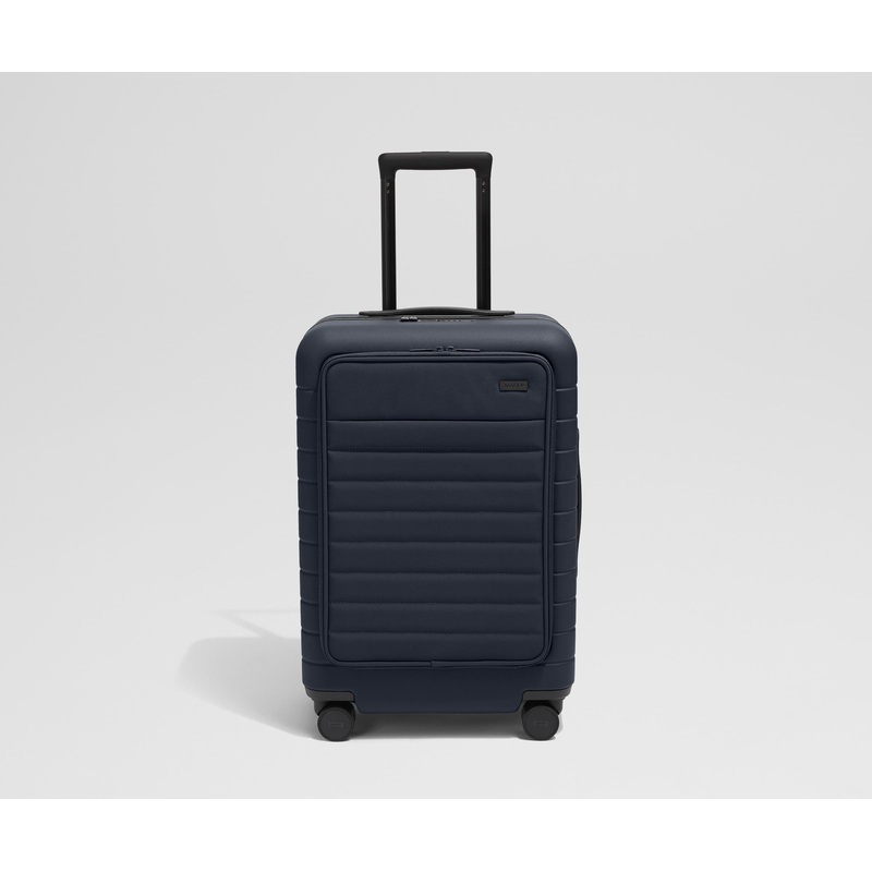The Executive Bigger Carry-On in Navy Blue Jet Black