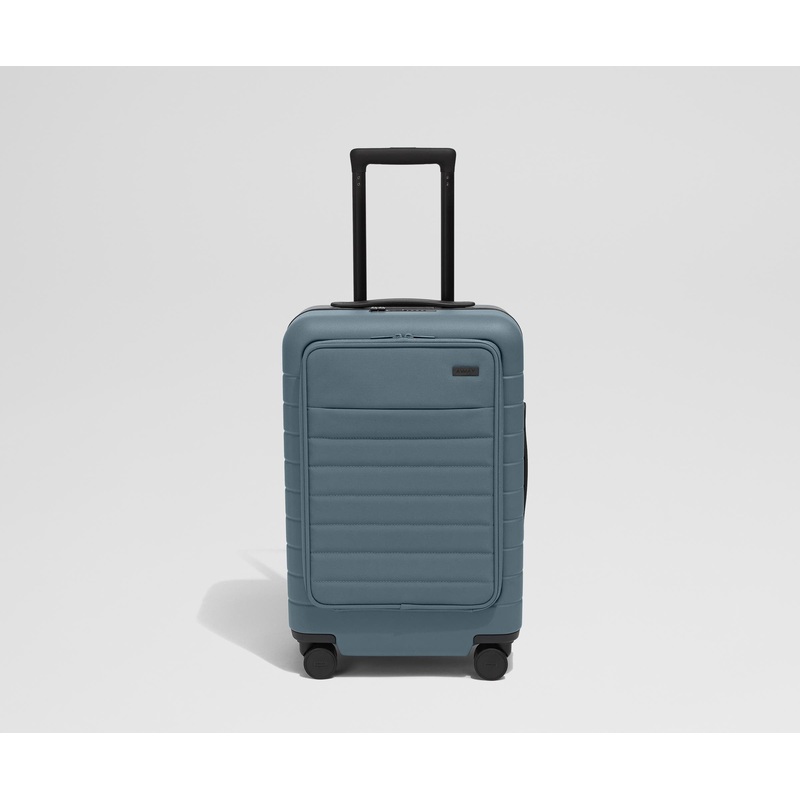 The Executive Carry-On in Coast Blue Jet Black
