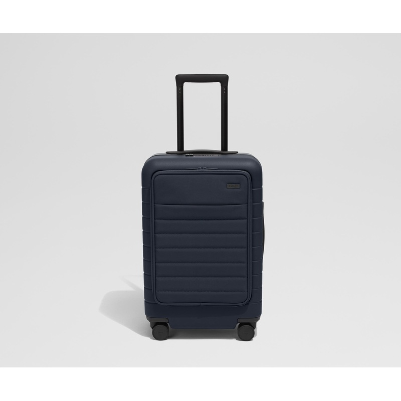 The Executive Carry-On in Navy Blue Jet Black