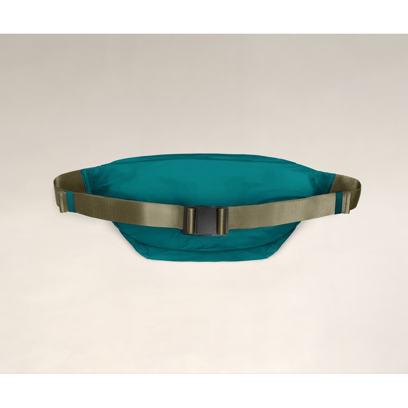 The Packable Sling Bag in Teal Navy Blue