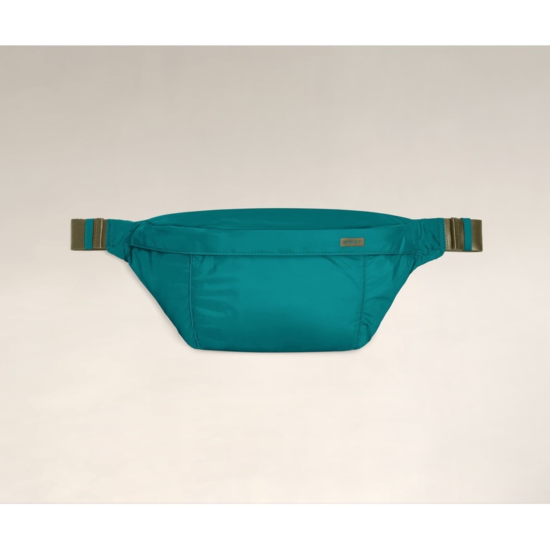 The Packable Sling Bag in Teal Navy Blue