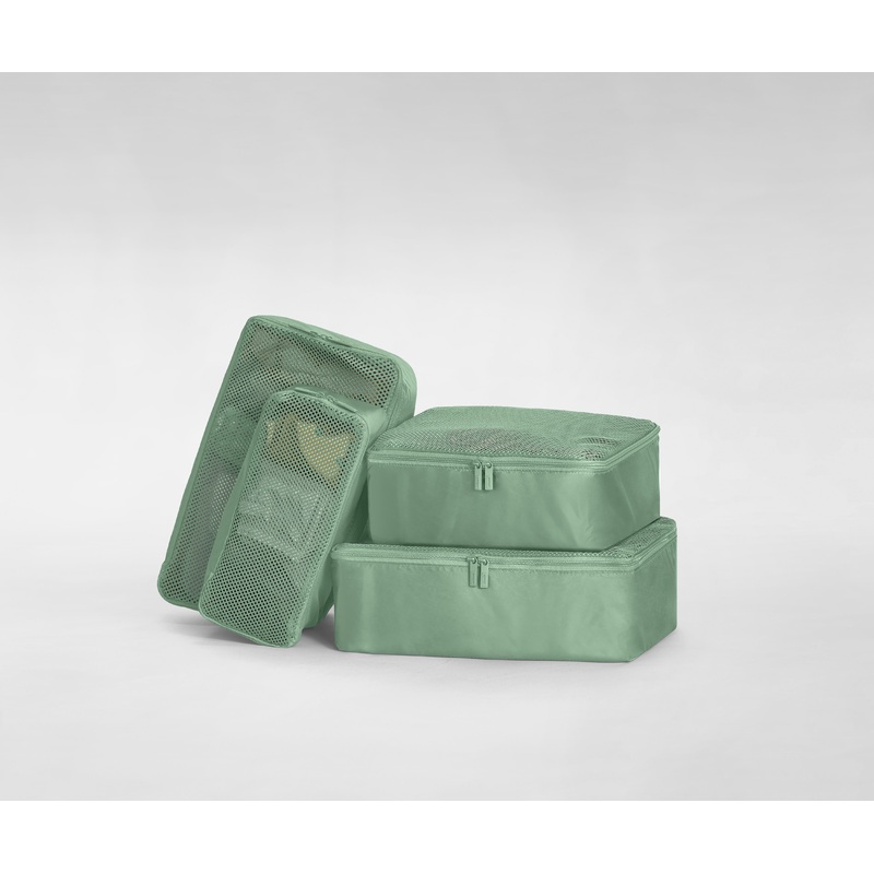 The Insider Packing Cubes in Sea Green Jet Black