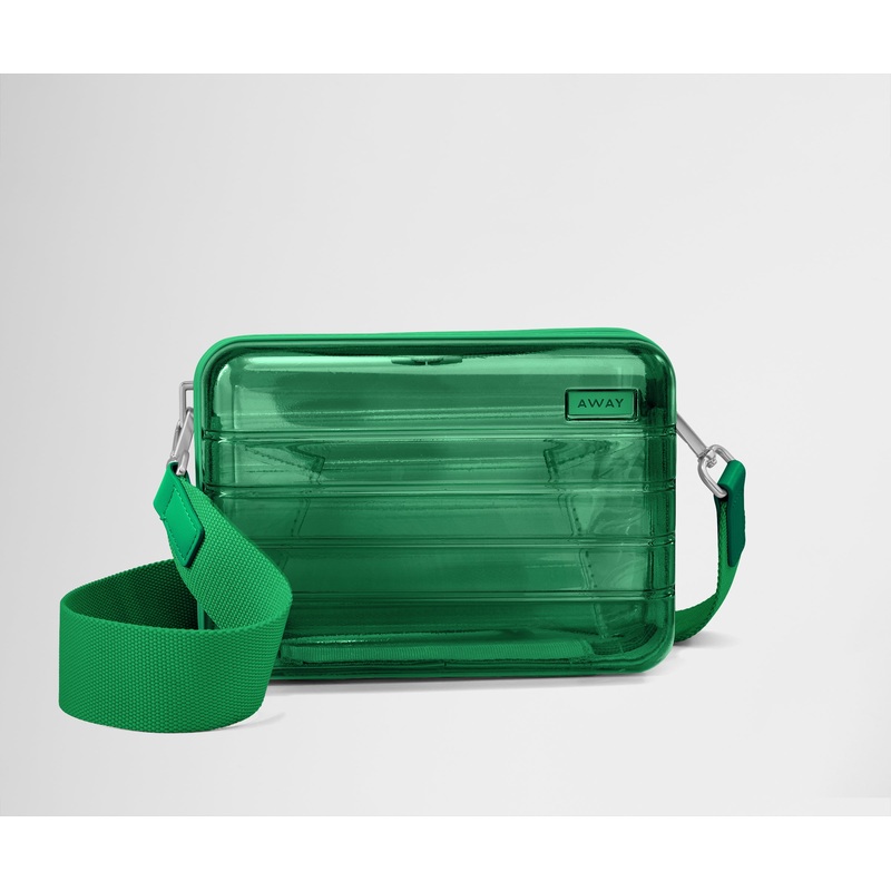 The Mini Crossbody in Translucent Green