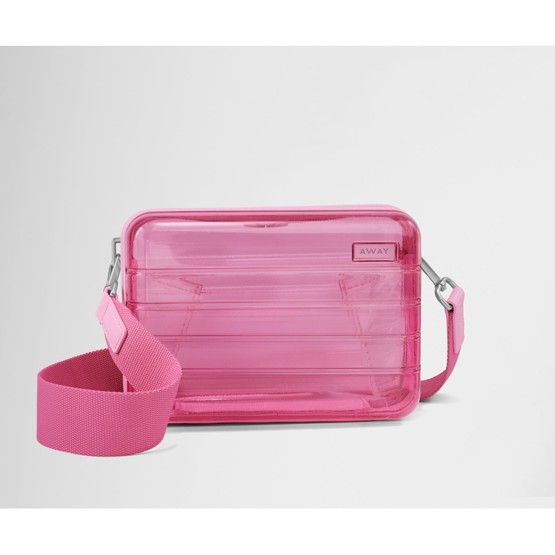 The Mini Crossbody in Translucent Pink