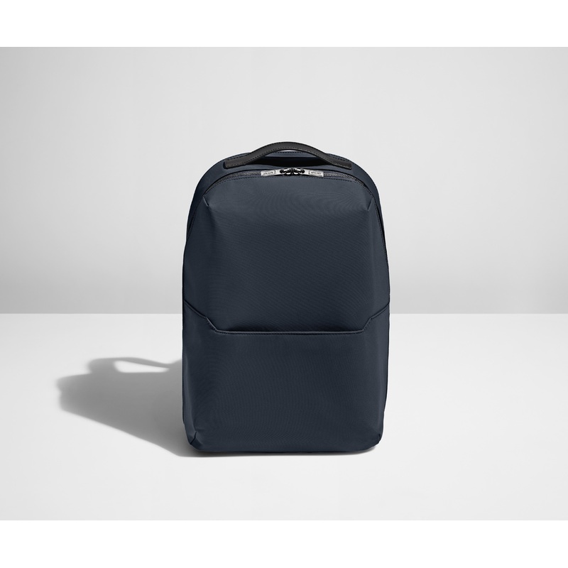 The Everywhere Zip Backpack in Navy Blue Jet Black