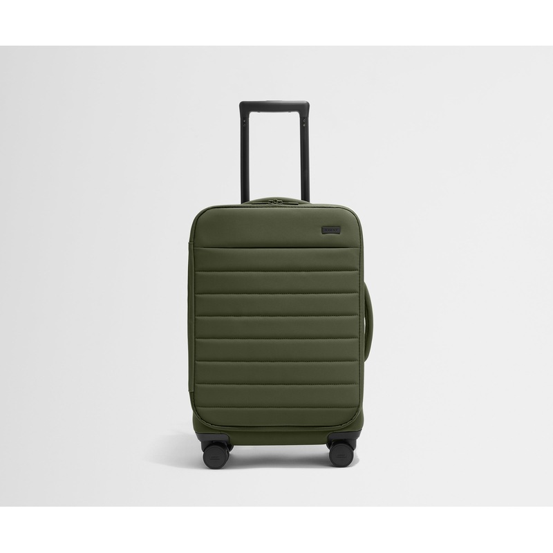 The Softside Carry-On in Olive Green Jet Black