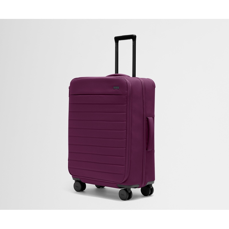 The Softside Medium in Plum Purple Jet Black