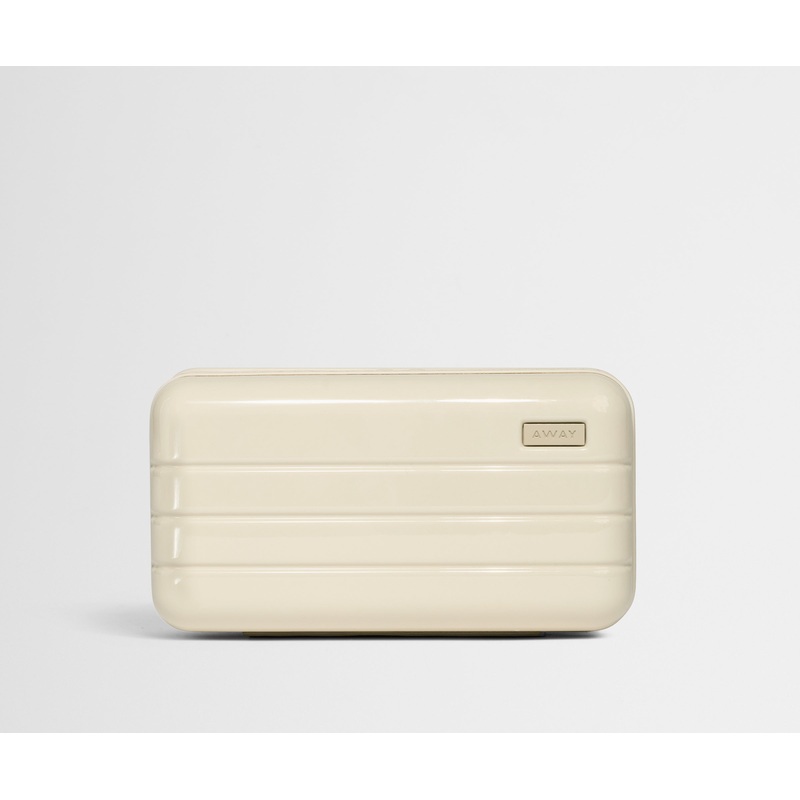 Travel Glasses Case in Salt White (Gloss) Jet Black