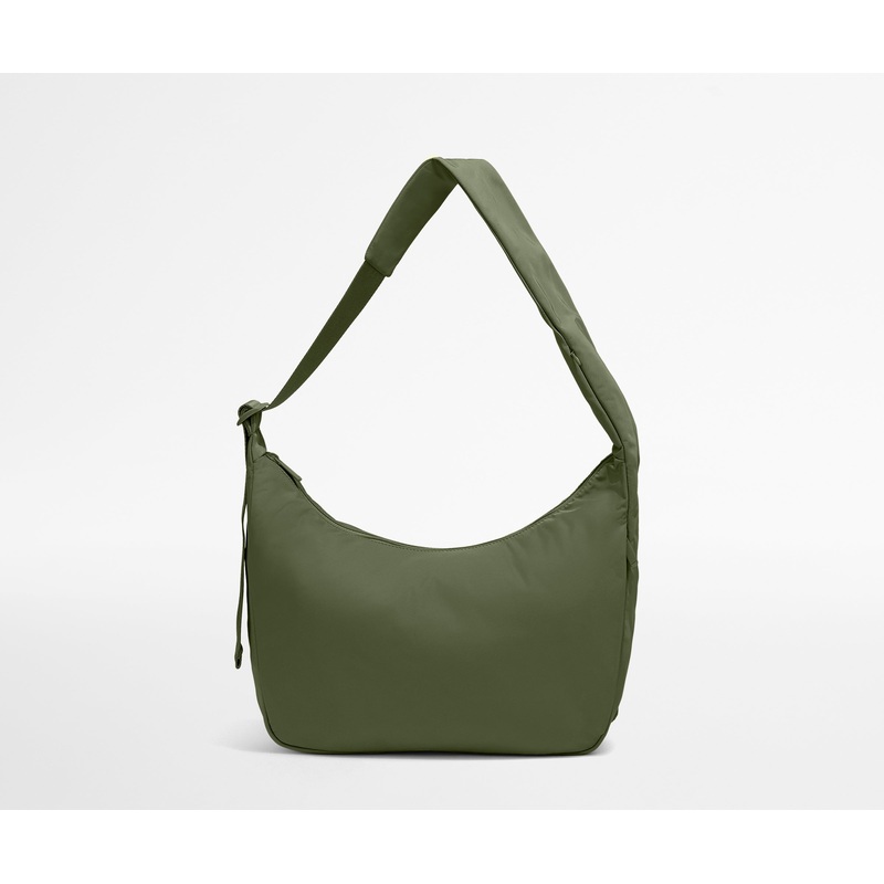 Featherlight Crossbody in Olive Green Jet Black