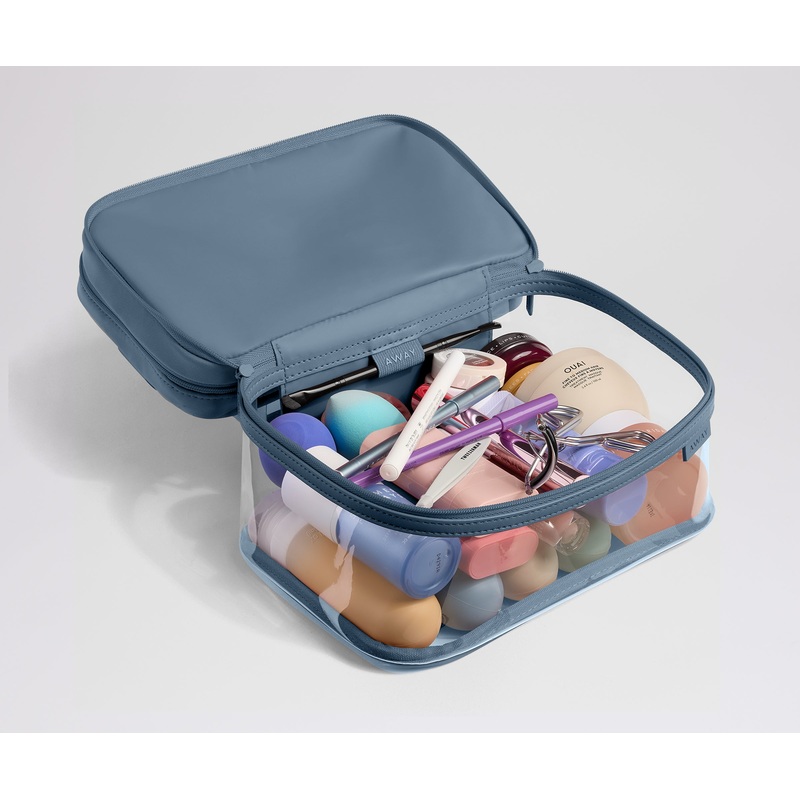 Clear Cosmetic Case in Coast Blue Coast Blue