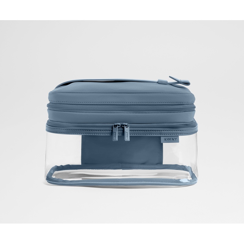 Clear Cosmetic Case in Coast Blue Coast Blue