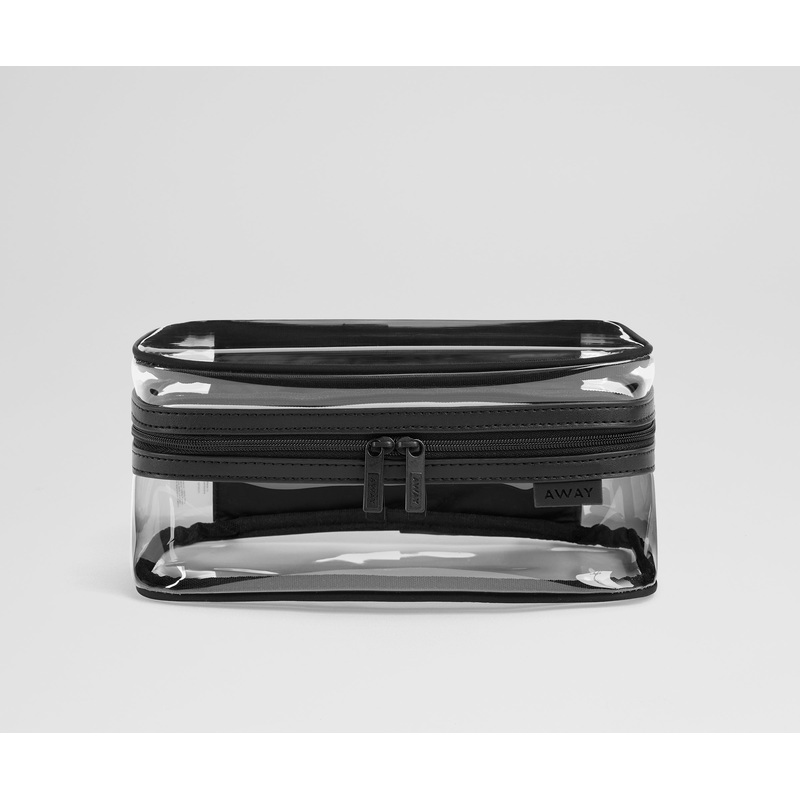 Clear Toiletry Bag in Jet Black Jet Black