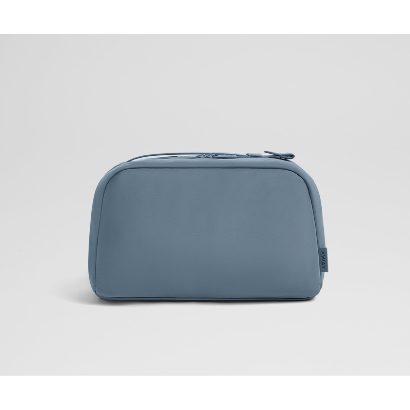 Large Toiletry Bag in Coast Blue Jet Black