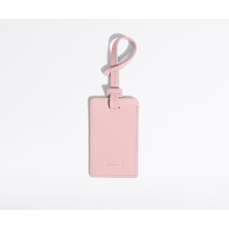 The Luggage Tag in Blush Pink Jet Black