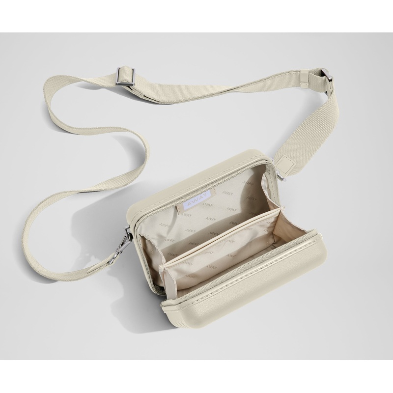 The Mini Crossbody in Salt White Jet Black