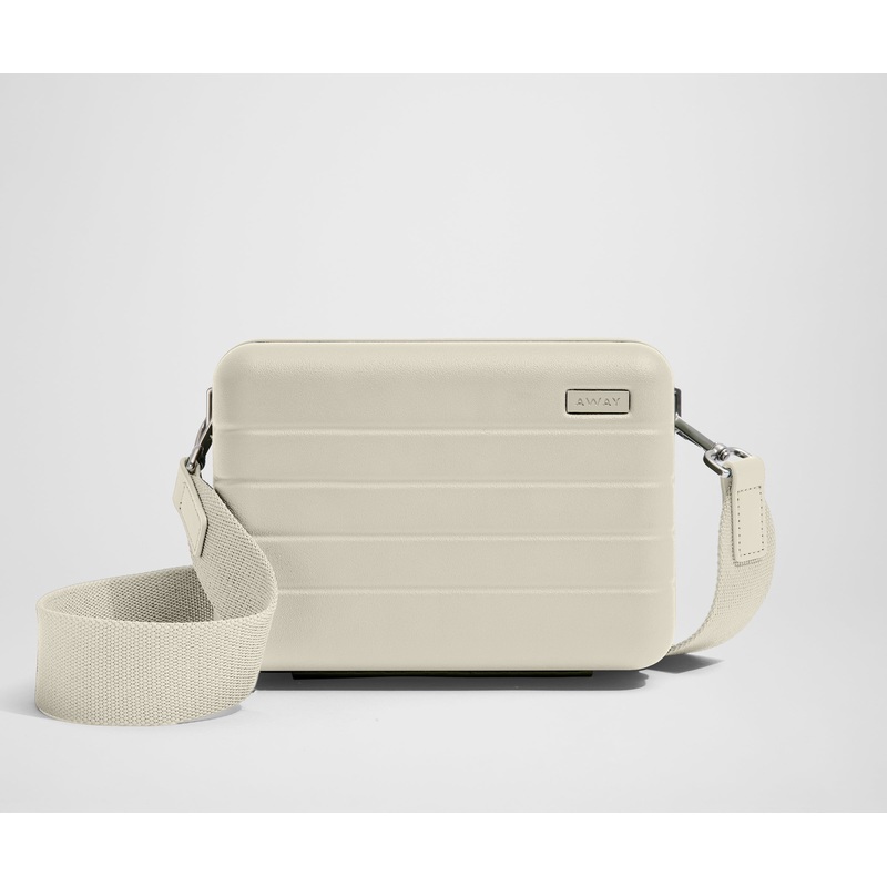 The Mini Crossbody in Salt White Jet Black