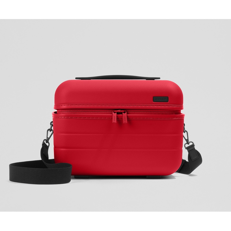 The Train Case in Cherry Red Jet Black