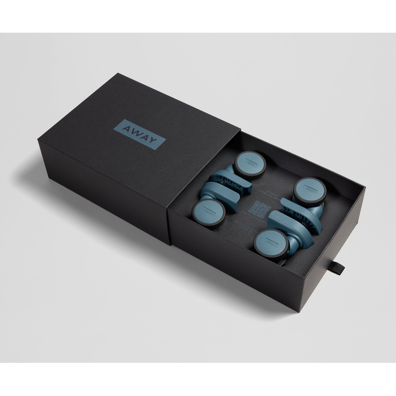 Custom Carry-On Wheel Set in Coast Blue Coast Blue