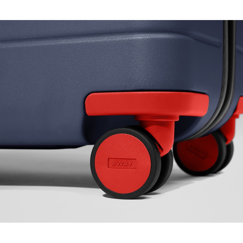 Custom Checked Wheel Set in Cherry Red Coast Blue