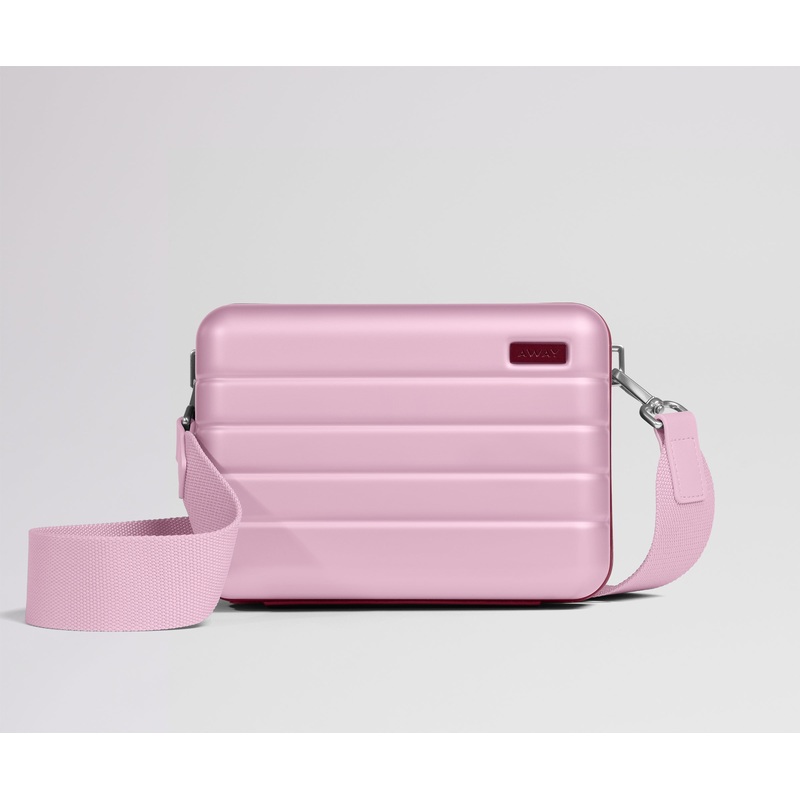 The Mini Crossbody in Glacial Pink Jet Black