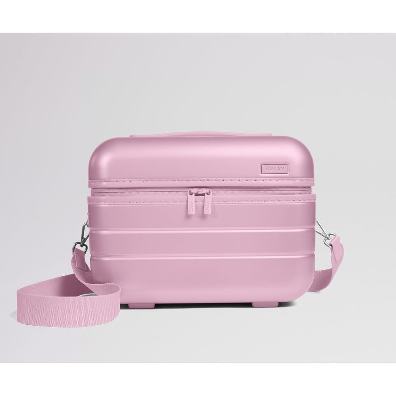 The Train Case in Glacial Pink Jet Black