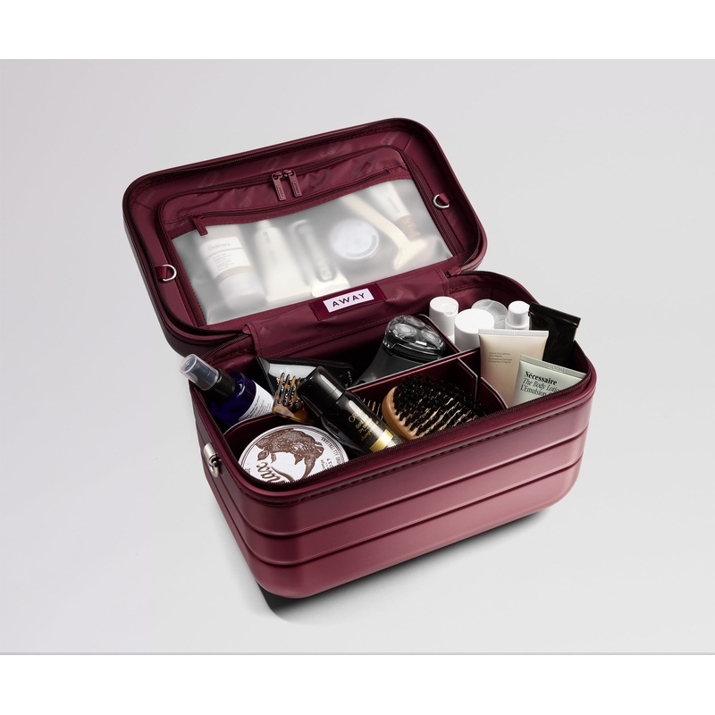 The Train Case in Ruby Haze Jet Black