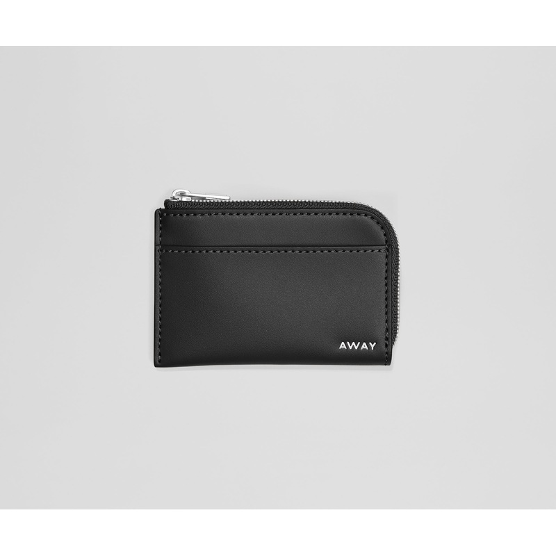 Zip Card Case in Jet Black Jet Black