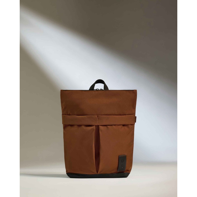 Urban Core Zip Top Backpack in Clay Brown